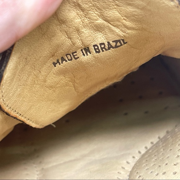 Democrata square toe leather shoe lace up size 43 or US size 10 - Picture 11 of 16